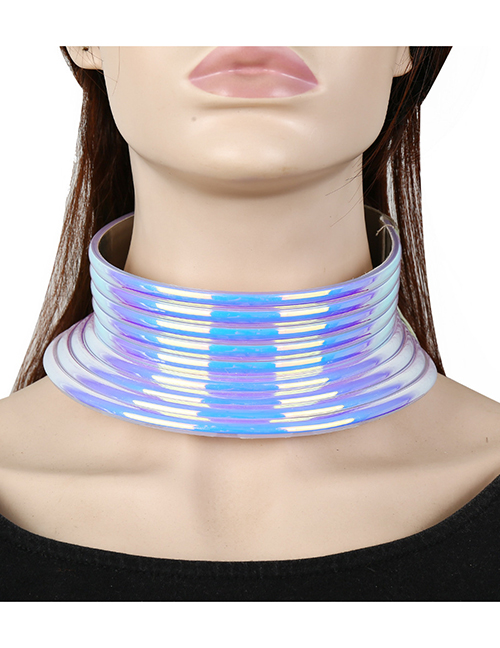 Conjunto De Collar De Cuello Largo Geométrico De Metal