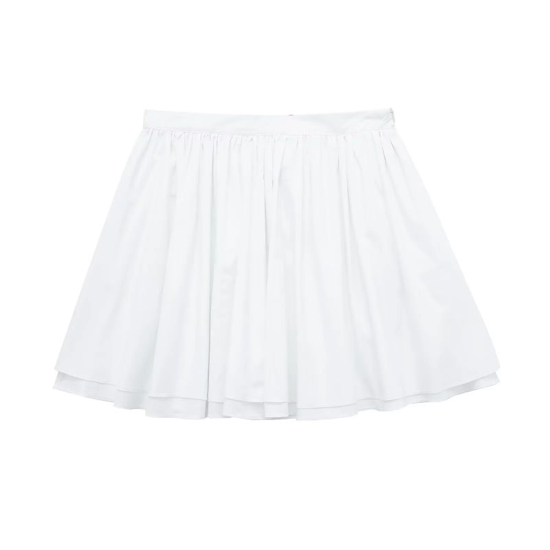 Blend Tiered Pleated Skirt