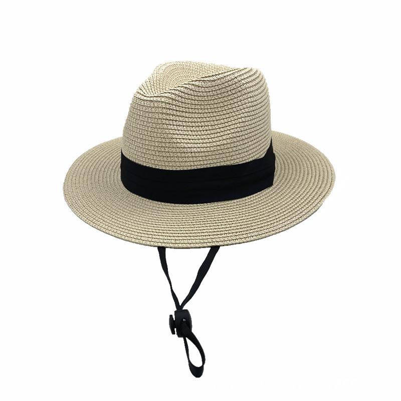 Sombrero Para El Sol De Ala Grande Con Cordón De Paja