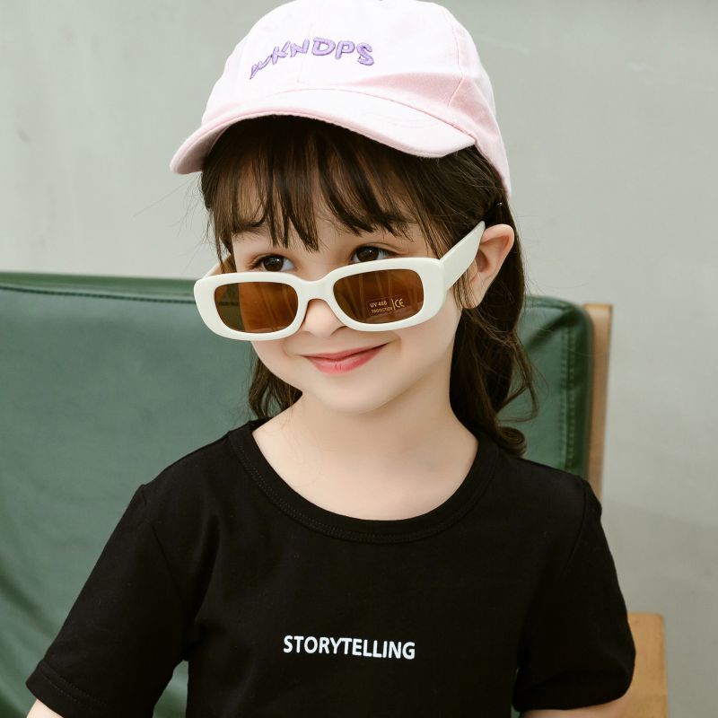 Gafas De Sol Para Niños Con Montura Pequeña Cuadrada De Pc