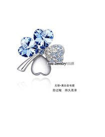 Mobile Blue Brooch Alloy Crystal Brooches