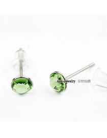 Nautical olive Green Earrings Alloy Crystal Earrings