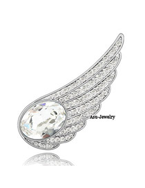 Direct White Brooch Alloy Crystal Brooches