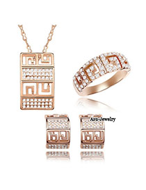 Baroque Gold Color Set-Fairy Tale Of Love Alloy Crystal Sets