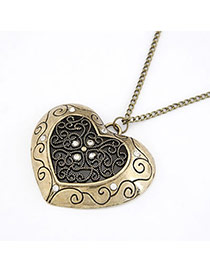 Direct Bronze Hollow Out Heart Alloy Chains