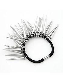 Pearl Silver Color Rivet Charm Design Alloy Hair band hair hoop