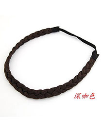 Special Dark Coffee Braid  Hair band hair hoop