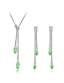 Lucky Olive Crystals Alloy Crystal Sets