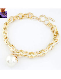 Fair Gold Color Imitate Pearl Pendant