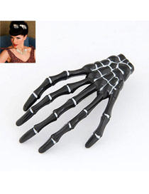 Quality Black Skeleton Hands Design Alloy Korean Brooches