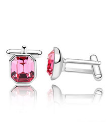 Maternity Plum Red Simple Octagon Shape Design Austrian Crystal Crystal Brooches