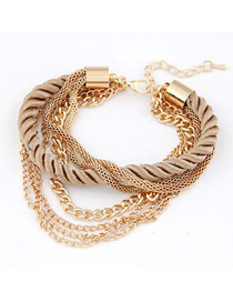 Disposable Gold Color Luxury Multilayer Weave