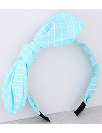 Fashion Blue Bowknot Shape Decorated Pure Color Hair Hoop