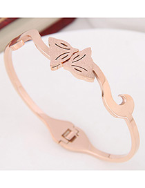Fashion Rose Gold Fox Shape Decorated Bracelet