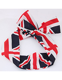 Fashion Red Flag Shape Decorated Hair Band