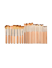 Fashion Red Pure Color Decorated Brush (25pcs)