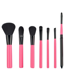 Fashion Pink Color-matching Decorated Brush