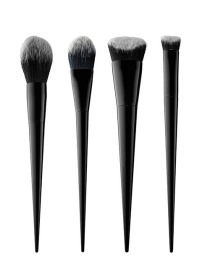 Fashion Black Pure Color Decorated Brush