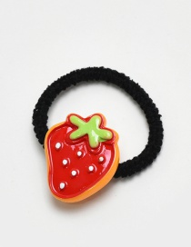 Lovely Red Strawberry Decorated Simple Hair Band (1pc)