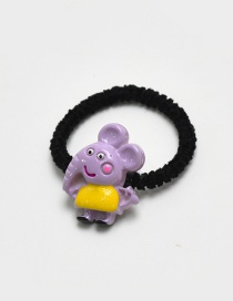 Lovely Plum Red Elephant Decorated Simple Hair Band (1pc)
