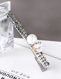 Fashion Gun Black Diamond&pearl Decorated Simple Hair Pin