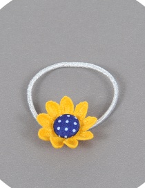 Fashion Yellow+sapphire Blue Sunflower Shape Decorated Simple Hair Band