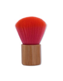 Fashion Red Sector Shape Decorated Simple Makeup Brush