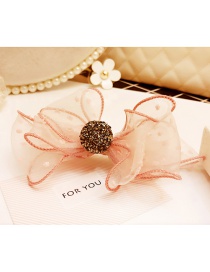 Lovely Pink Bowknot Decorated Pure Color Hairpin