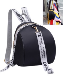 Fashion Silver Color Colored Ribbon Decorated Simple Backpack