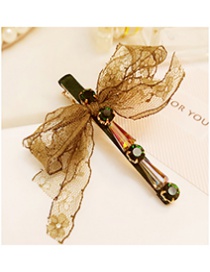 Fashion Green Dragonfly Shape Decorated Hairpin