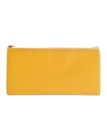Fashion Yellow Square Shape Decorated Cosmetic Bag