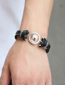 Fashion Black Owl Shape Decorated Bracelet