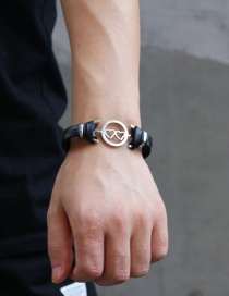 Fashion Black Heart Shape Decorated Bracelet