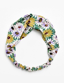 Fashion Yellow Flower Pattern Decorated Hair Hoop
