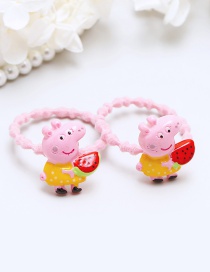 Lovely Pink+red Little Pigs&watermelon Decorated Hair Band(2pcs)