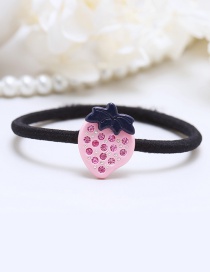 Lovely Pink Strawberry Shape Decorated Hair Band