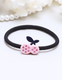 Lovely Pink Cherry Shape Decorated Simple Hair Band