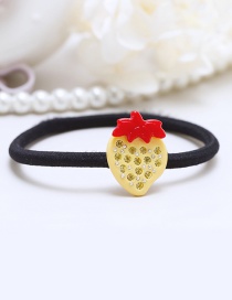 Lovely Yellow Strawberry Shape Decorated Hair Band