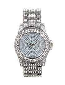 Reloj De Moda Decorado Con Diamantes