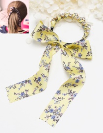 Lovely Yellow Bowknot Shape Decorated Hair Clasp