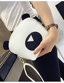Cute White Panda Shape Decorated Bag