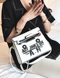 Fashion White Car Shape Decorated Bag