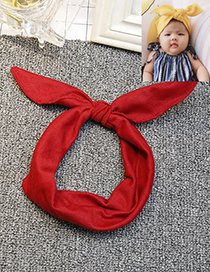 Lovely Red Bowknot Shape Decorated Hair Band