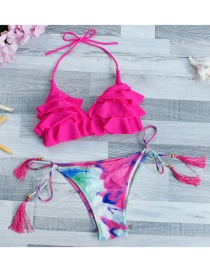 Lovely Pink Tassel Decorated Swimwear