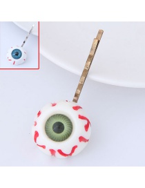 Personality White Eye Shape Decorated Hairpin