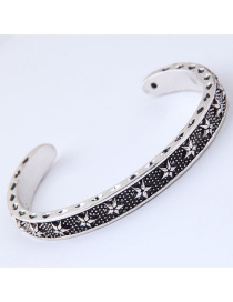 Fashion Antique Silver Star Pattern Decorated Bracelet