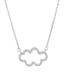 Lovely Silver Color Clouds Shape Decorated Necklace