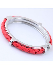 Elegant Silver Color Hand-woven Decorated Bracelet