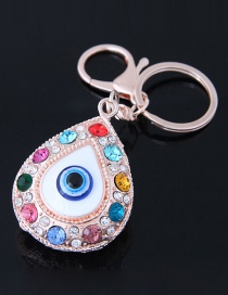 Fashion Multi-color Eye Shape Decorated Keychaon
