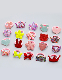 Fashion Multi-color Butterfly&candy Shape Decorated Hair Clip (20 Pcs)